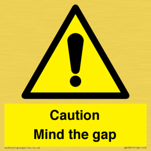 Caution Mind the gap